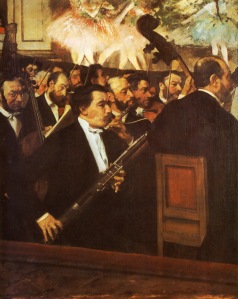 Edgar Degas, Orchestra of the Opera (public domain)